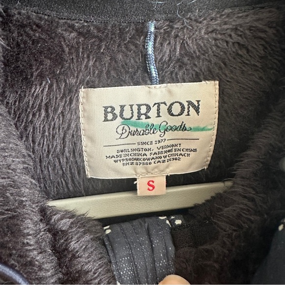 Burton Blue Print and Knit Long Jacket Small - Picture 5 of 12